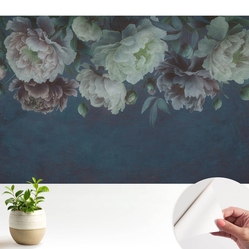 Tapeta Květiny na tmavém pozadí