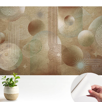 Tapeta s abstraktním retro geometrickým motivem