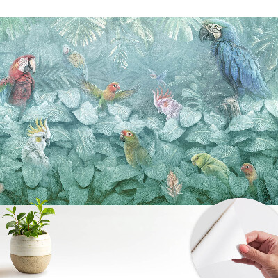 Tapeta na zeď Barevní papoušci v tropické džungli