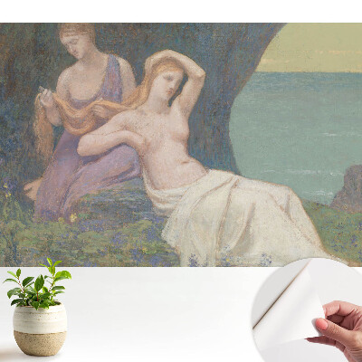 Tapeta s motivem ženy na pláži