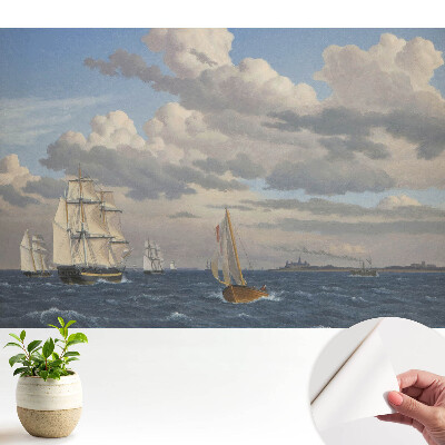Tapeta s motivem plachetnic a moře