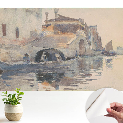 Tapeta s akvarelovou scénou Benátek nazvanou Harmonie vody