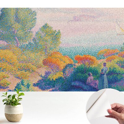 Tapeta na zeď Impresionistická přímořská scéna v bledých barvách