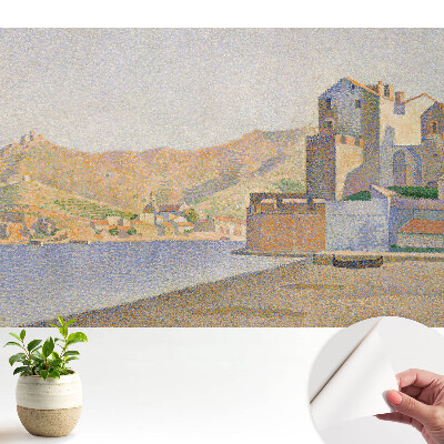 Tapeta s motivem atmosférické letní krajiny s bodovým vzorem