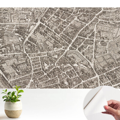 Tapeta s klasickou mapou města