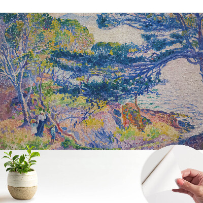 Tapeta s motivem barevné krajiny vyvolávající klidnou harmonii