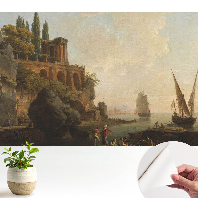 Tapeta na zeď Klasické krajiny plachetnic pobřeží