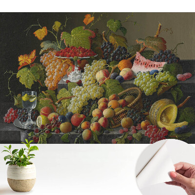 Tapeta se zátiším s ovocem vyjadřující eleganci a harmonii