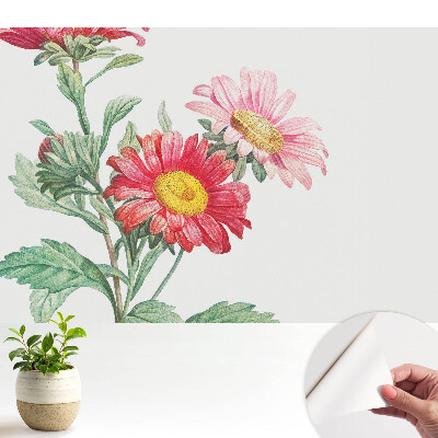 Tapeta s jemnými květinovými motivy v klasickém stylu