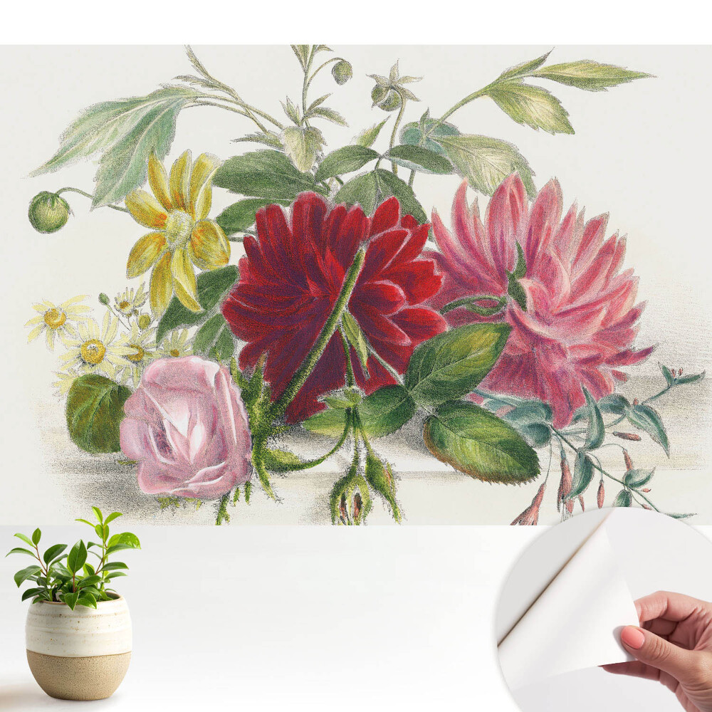 Tapeta Květiny v klasickém stylu