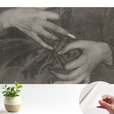 Tapeta Harmonické ruce na materiálu