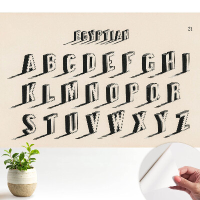 Tapeta Stylizovaná retro abeceda