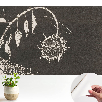 Tapeta na zeď Zvadlé slunečnice nostalgické vintage