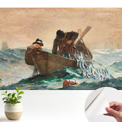 Tapeta Rybáři na rozbouřeném moři