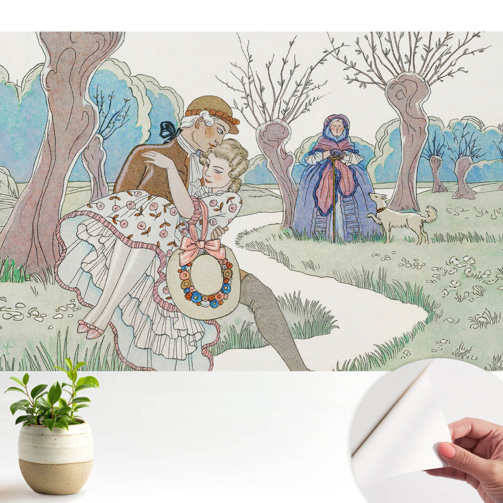 Tapeta do obyvaku Romantická procházka mezi stromy