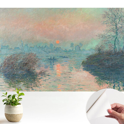 Tapeta s motivem romantické krajiny při západu slunce