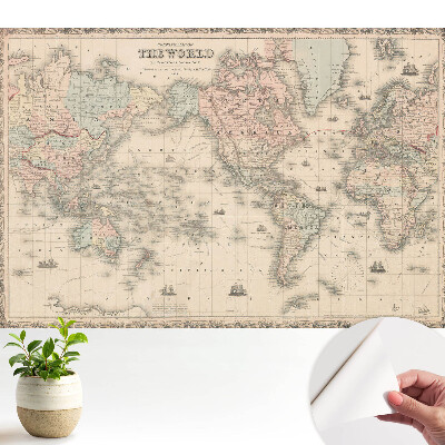 Tapeta s klasickou mapou světa