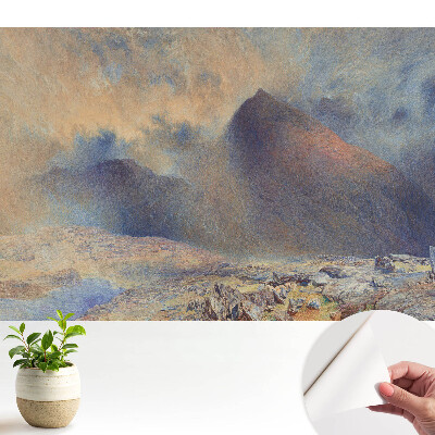 Tapeta na zeď s motivem melancholického a majestátního horského panoramatu