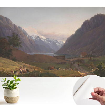 Tapeta s klidnou harmonickou krajinou