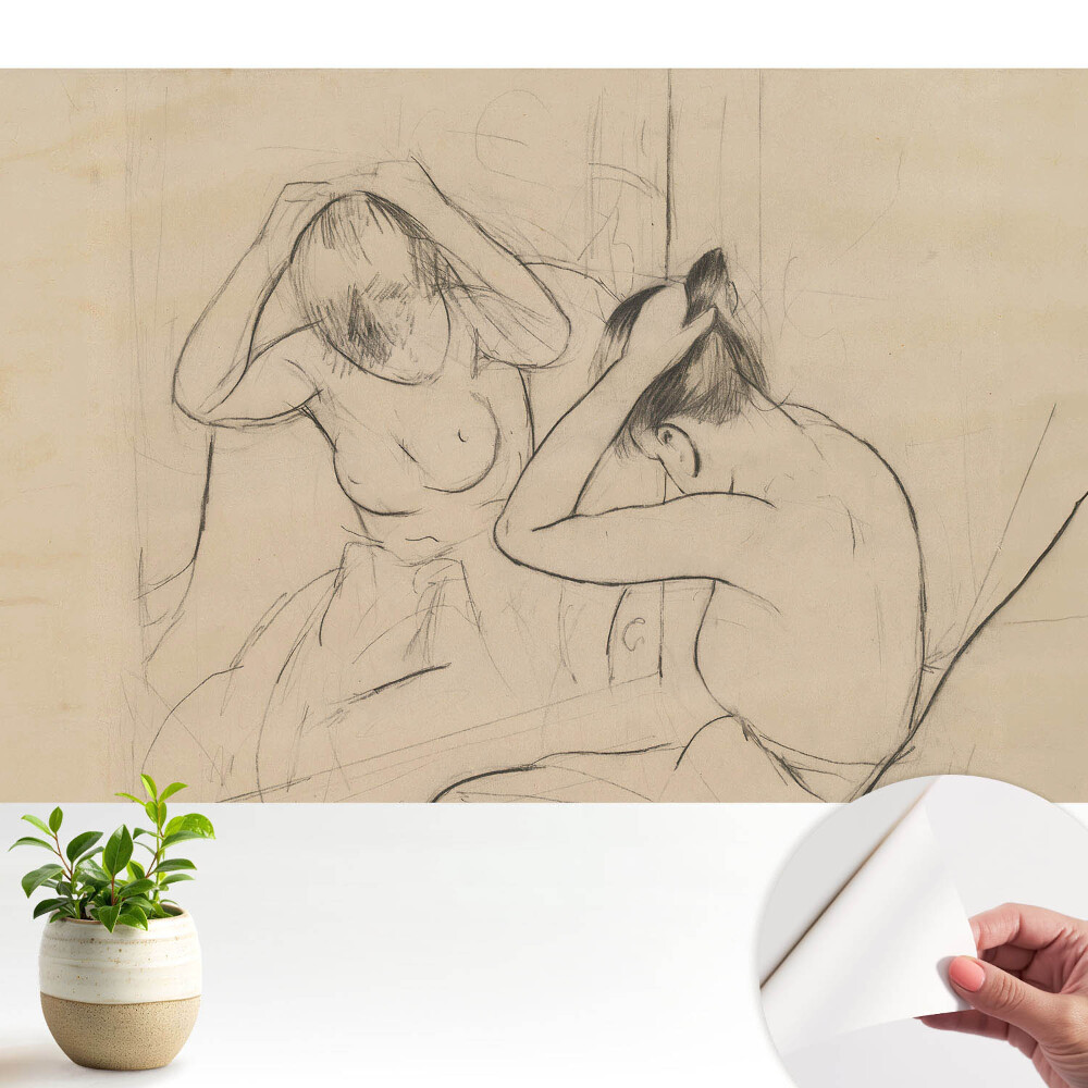 Tapeta do obyvaku Žena u zrcadla