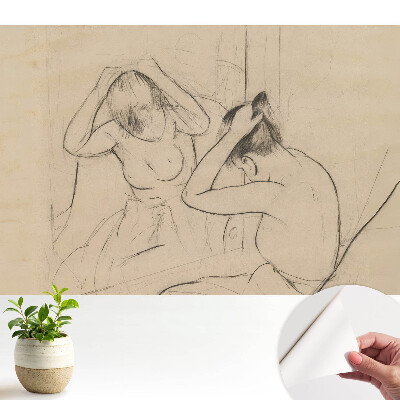 Tapeta do obyvaku Žena u zrcadla