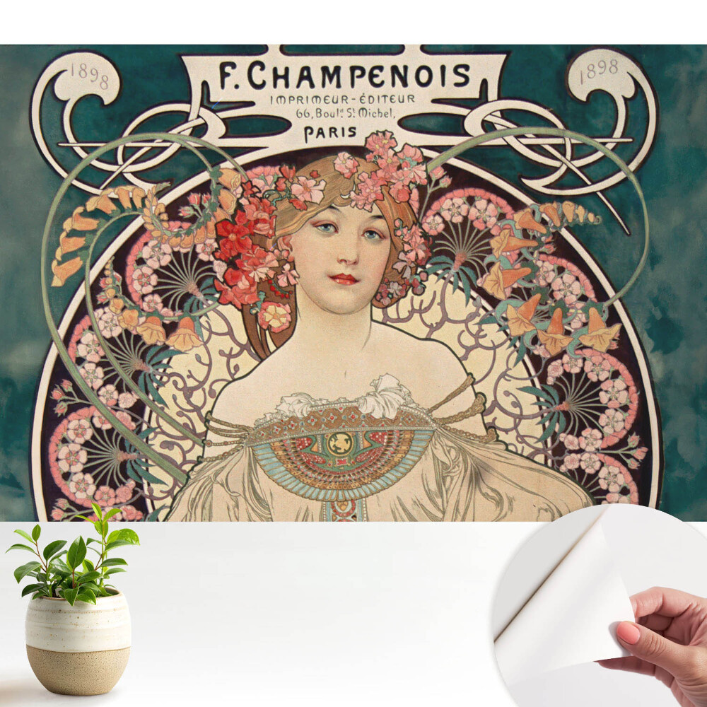 Tapeta do obyvaku Stylová elegance v retro atmosféře