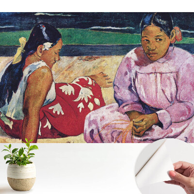 Tapeta s exotickými motivy v teplých, uklidňujících barvách