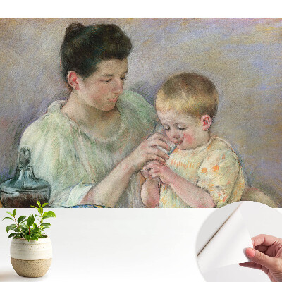 Tapeta s motivem intimní rodinné scény