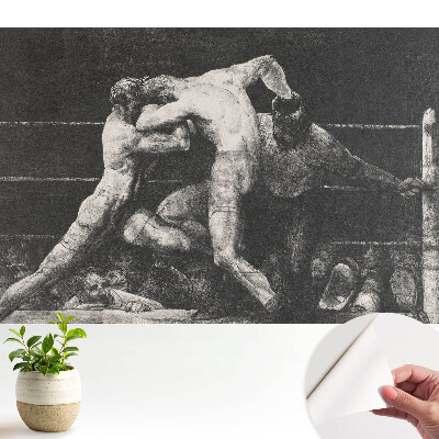 Tapeta s motivem boxerského zápasu plného emocí