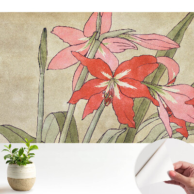 Tapeta Retro květinová kompozice harmonická příroda