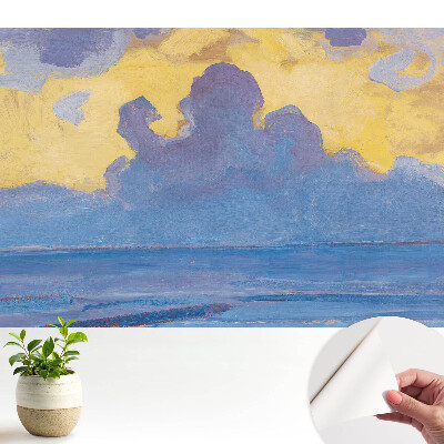 Tapeta na zeď s motivem abstraktních mraků na pozadí oblohy