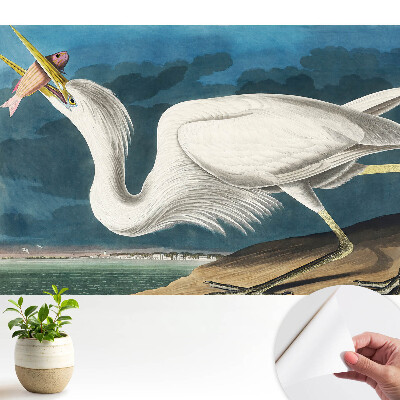 Tapeta do obývacího pokoje s motivem ptáků a přírody