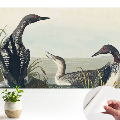 Tapeta Tři ptáci v klasickém stylu.