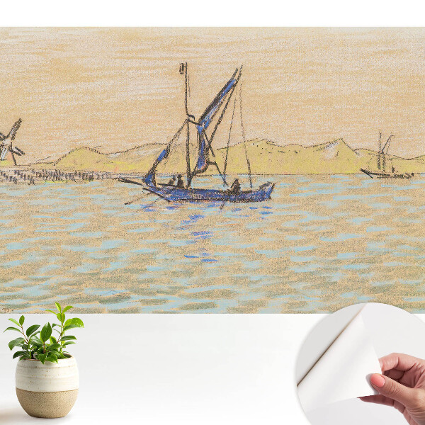 Tapeta na zeď Pastelová krajina větrný člun