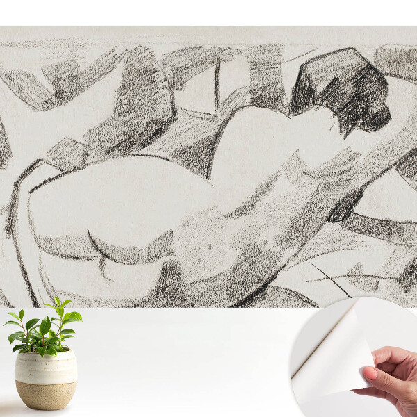 Tapeta Ležící postava, impresionistický styl, klidná atmosféra