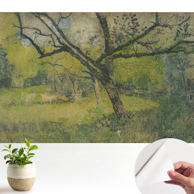 Tapeta Malebná krajina s centrálním stromem