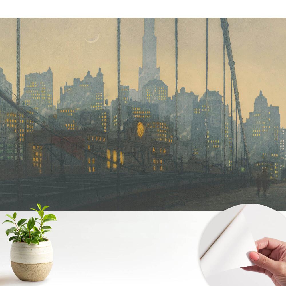 Tapeta do obyvaku Noční město plné světel