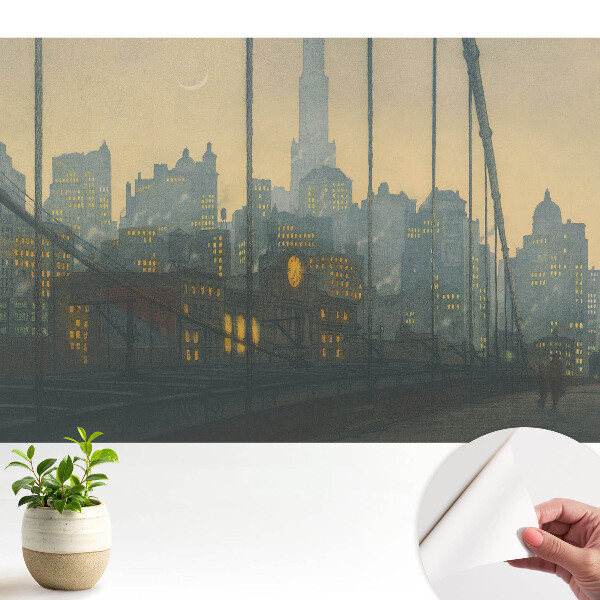 Tapeta do obyvaku Noční město plné světel