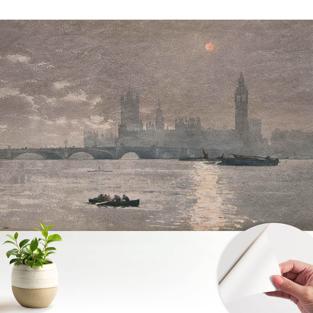 Tapeta na zeď Městské soumrak řeky barevné odrazy