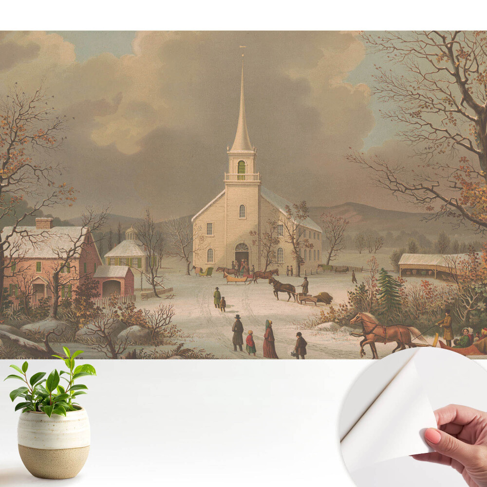 Tapeta Zimní žánrová scéna