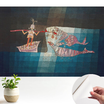 Tapeta s abstraktními mořskými motivy ve stylu lodě