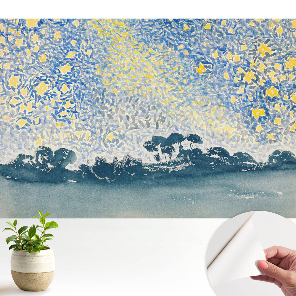 Tapeta Modrá a žlutá obloha plná energie