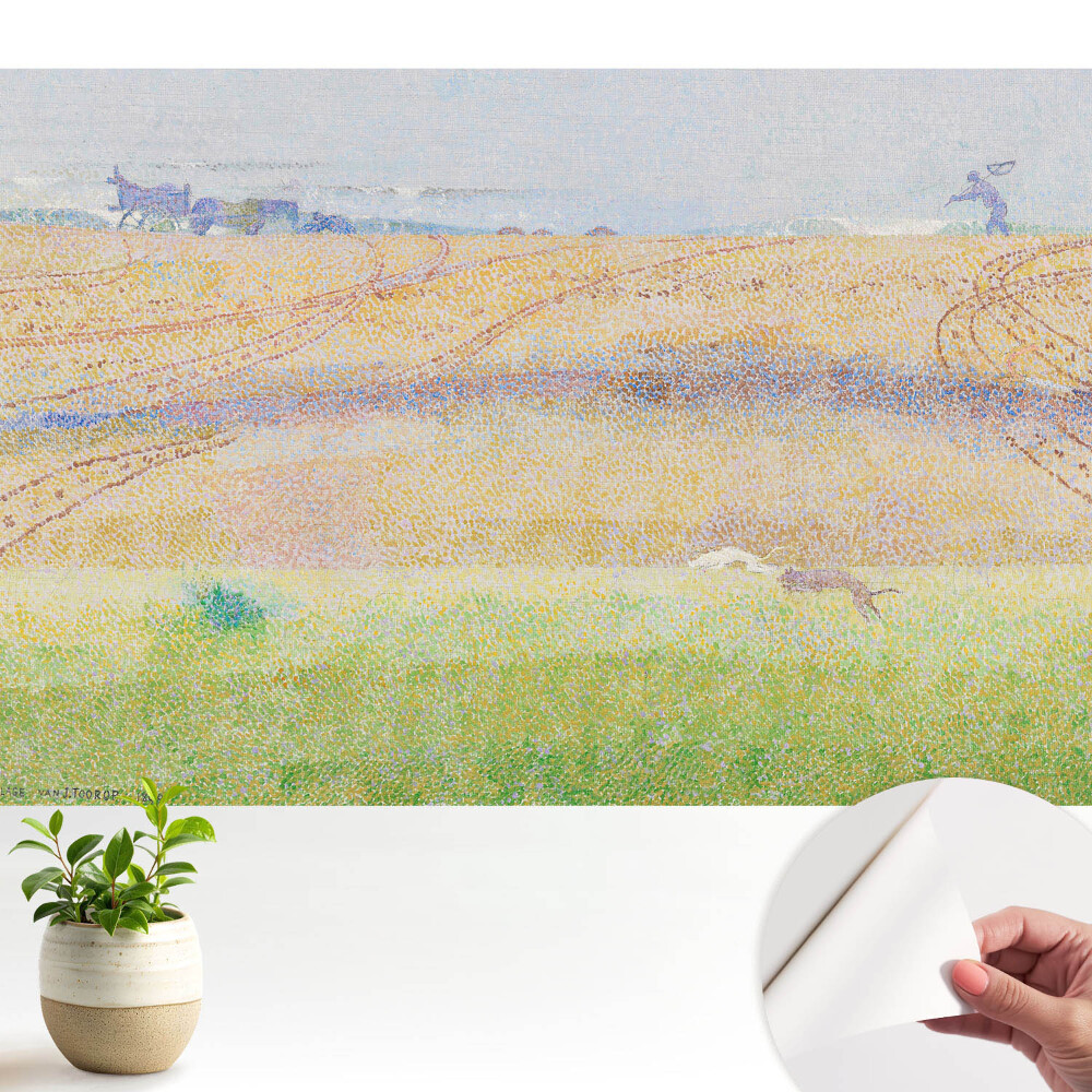 Tapeta Krajina v pastelových barvách plná života