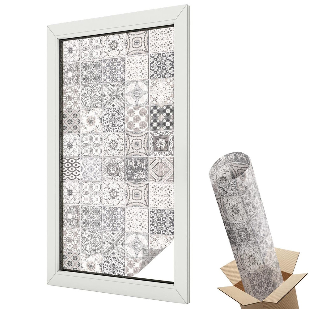 Protipohledová fólie na okna Dlaždicové vzory