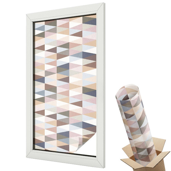 Protipohledová fólie na okna Pastelová symetrie