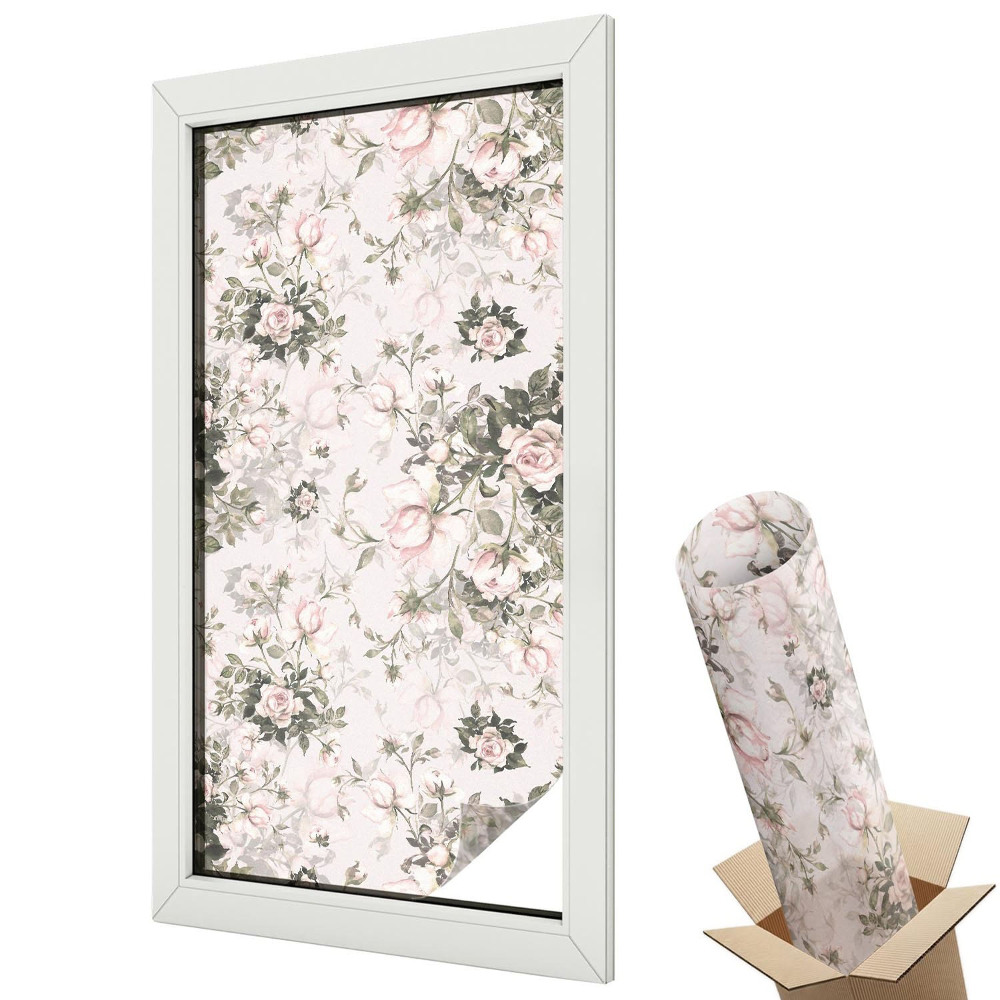 Fólie na okna aby nebylo vidět dovnitř Květinová krása