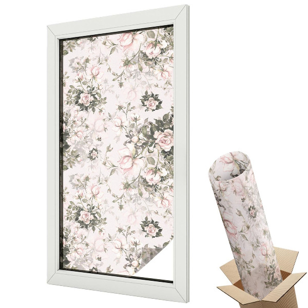 Fólie na okna aby nebylo vidět dovnitř Květinová krása