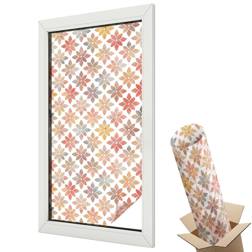 Protipohledová fólie na okna Květinová krása