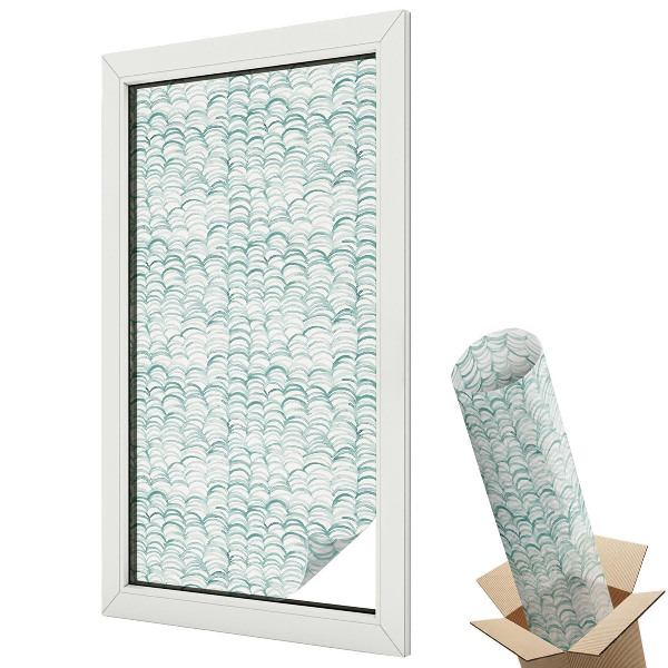 Okenní fólie Zelená vlna