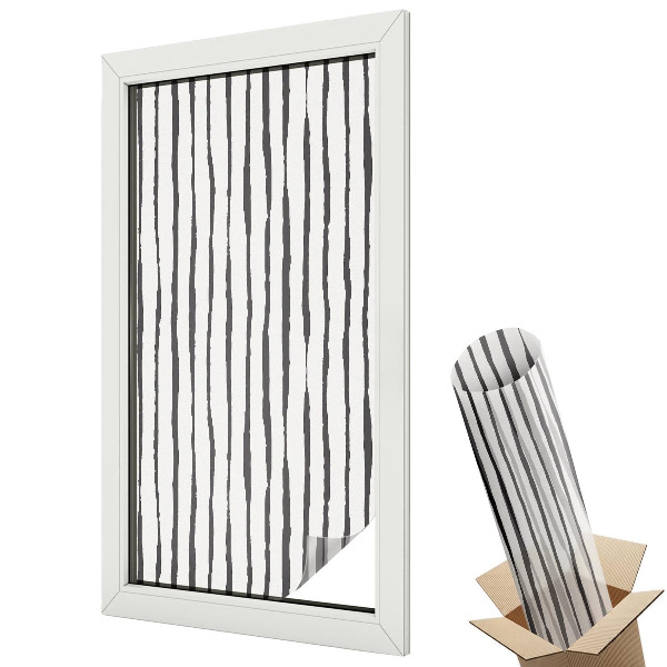 Protipohledová fólie na okna Svislé pruhy